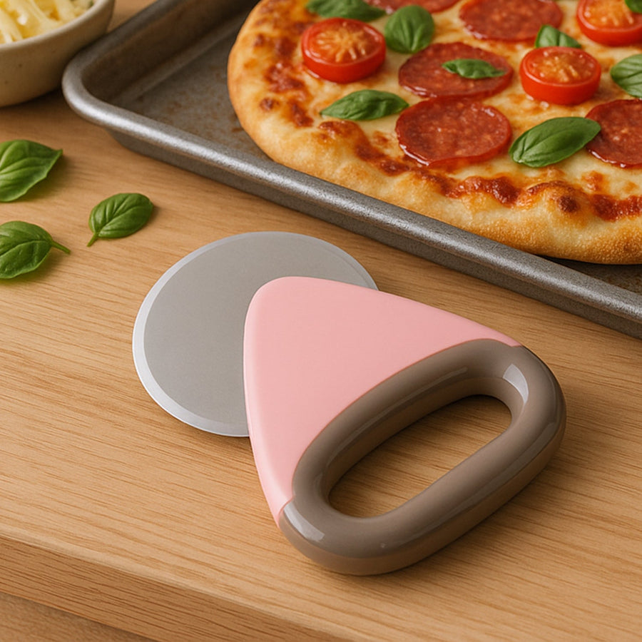 Ergonomic Pizza Cutter – Sharp Stainless Steel Rotating Blade