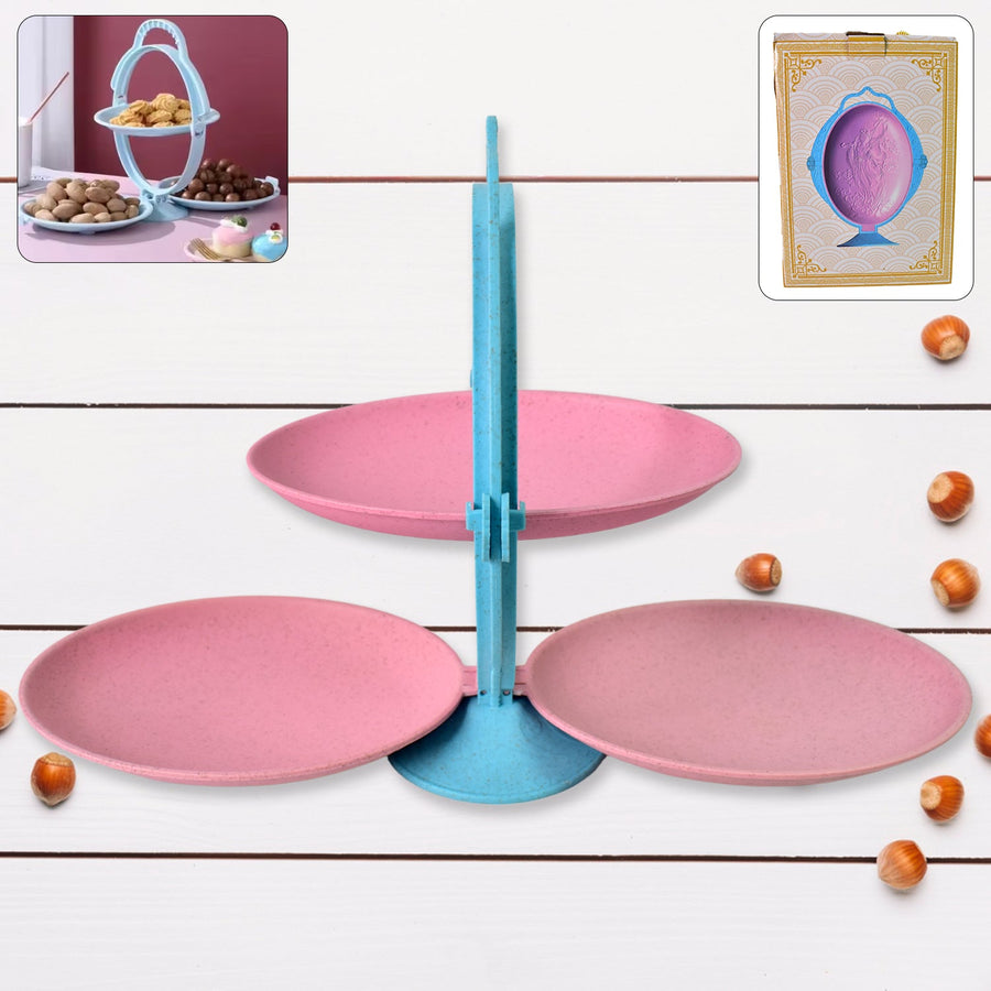 Foldable Fruit Plate – Space-Saving Multi-Use Kitchen Organizer