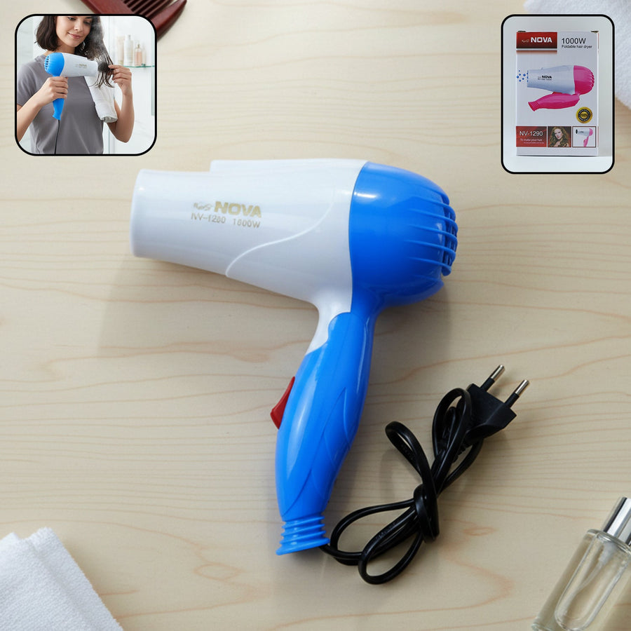Foldable Hair Dryer – Compact & Travel-Friendly for Quick Drying