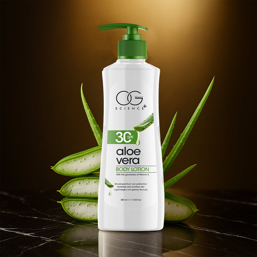 Aloe Vera Body Lotion with SPF 30 – Hydrating & Sun Protecting 350ML
