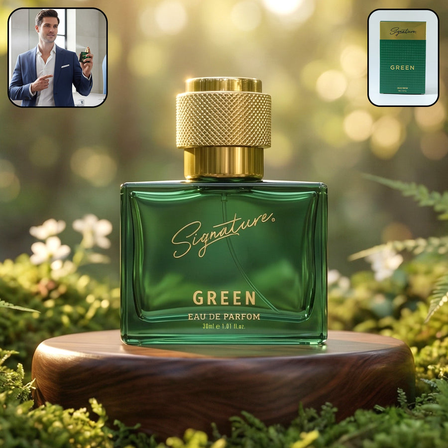Signature Green Eau De Perfume – Long Lasting Fresh Fragrance for Men