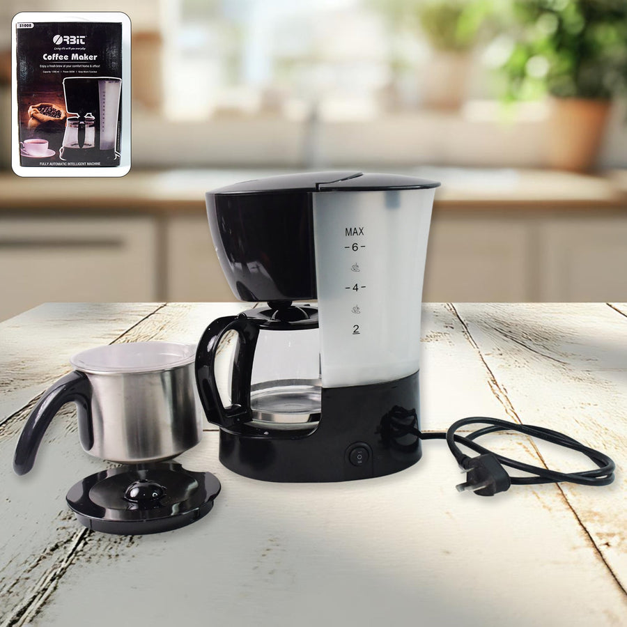 Automatic Drip Coffee Maker – 800W with 1200ML Capacity