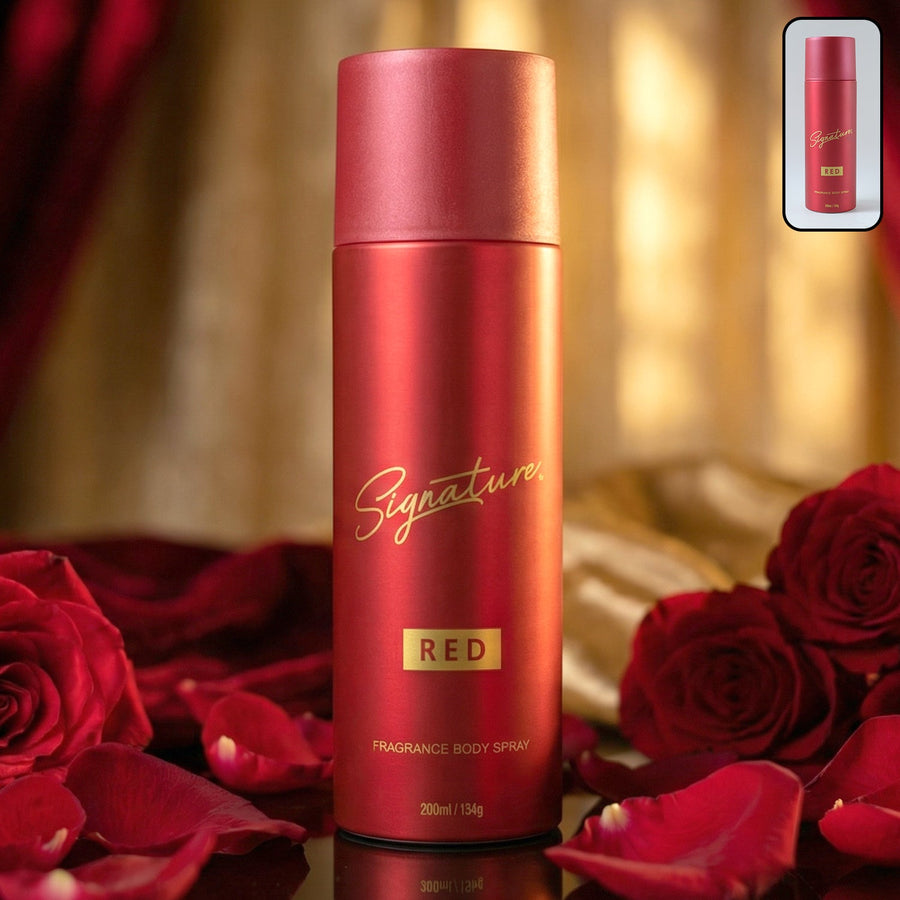 Signature Red Fragrance Body Spray – Long Lasting Bold Scent