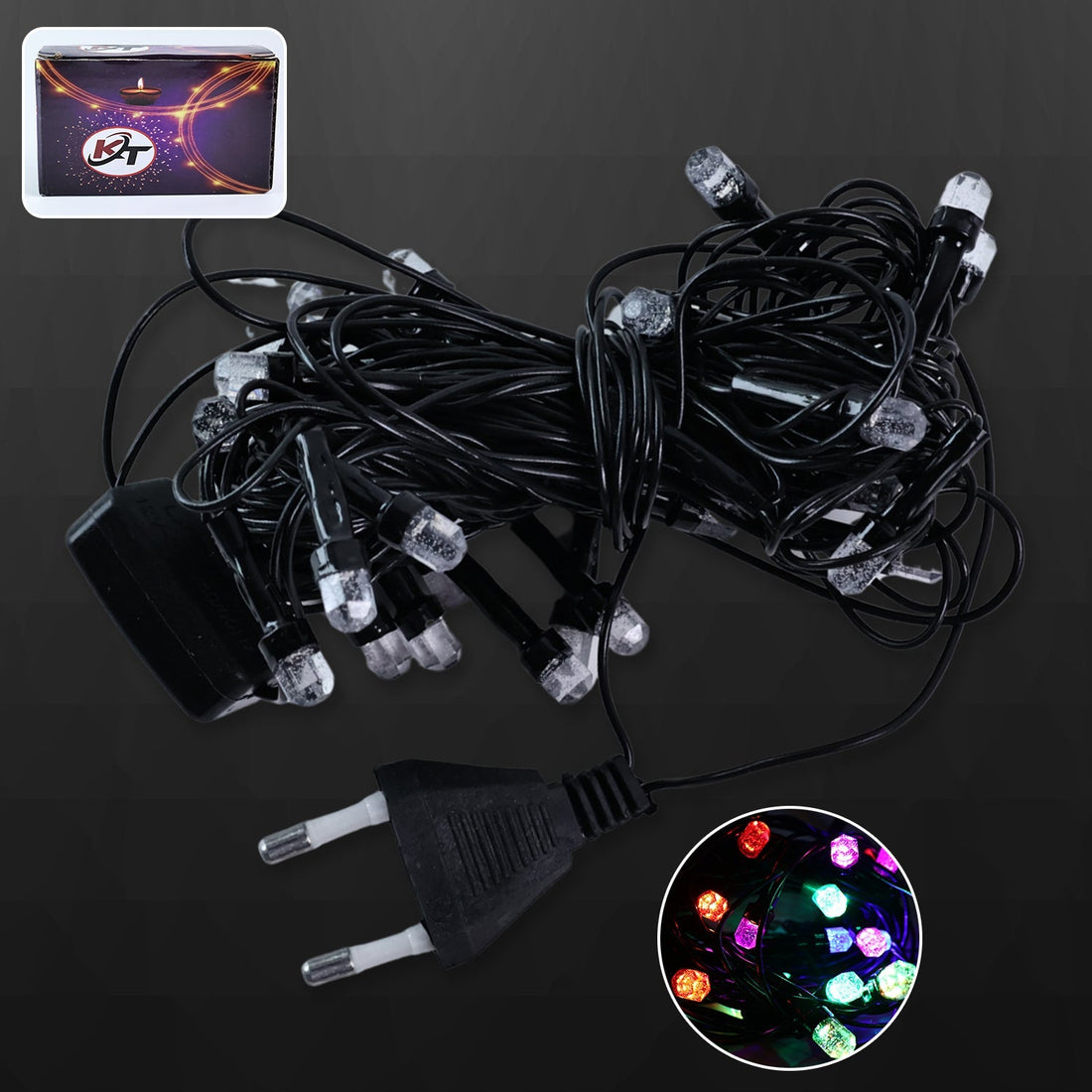8 meter LED decorative string fairy lights with timer function
