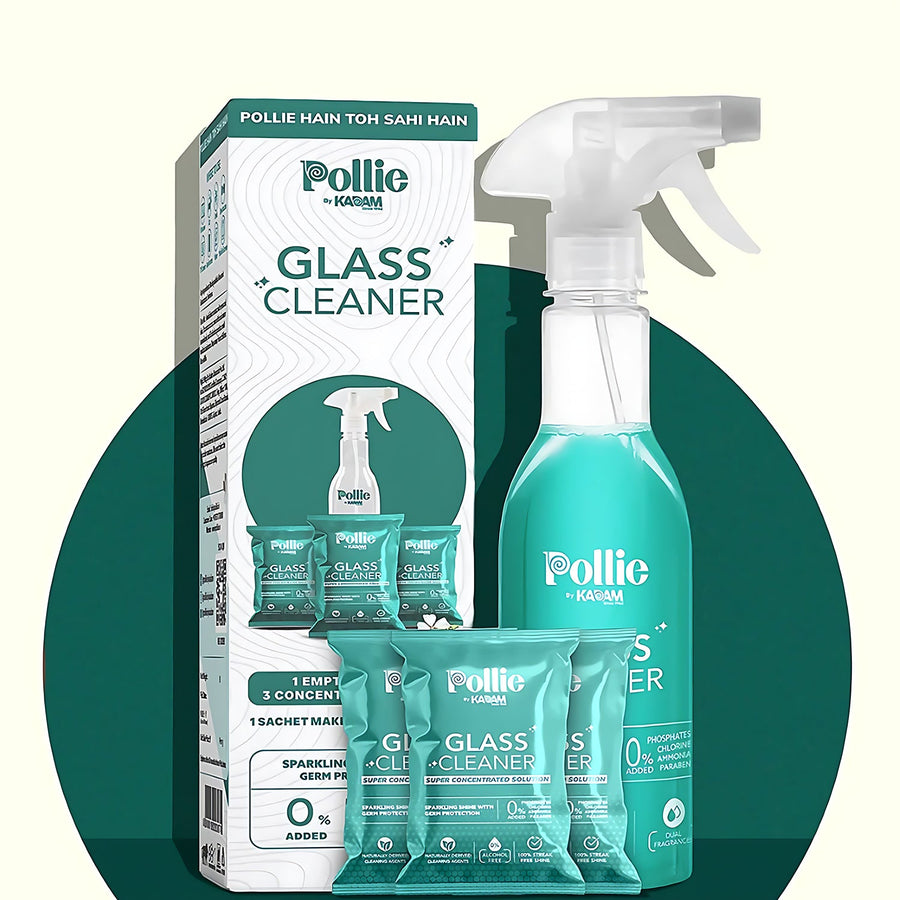 Concentrated Glass Cleaner – Eco-Friendly Refillable Spray Kit