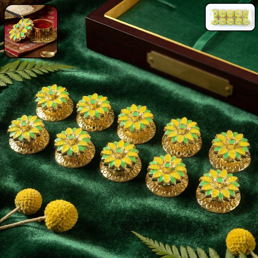 Decorative Kankavati Kumkum Storage Set – Traditional pooja essentials