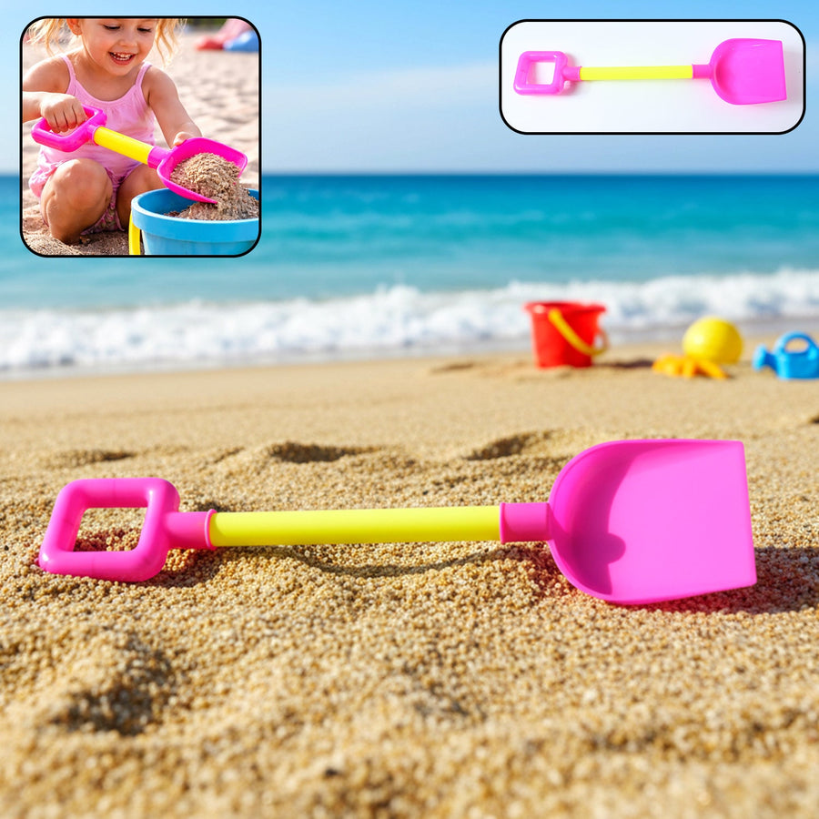 Kids Beach Sand Shovel – Lightweight Plastic Spade for Play