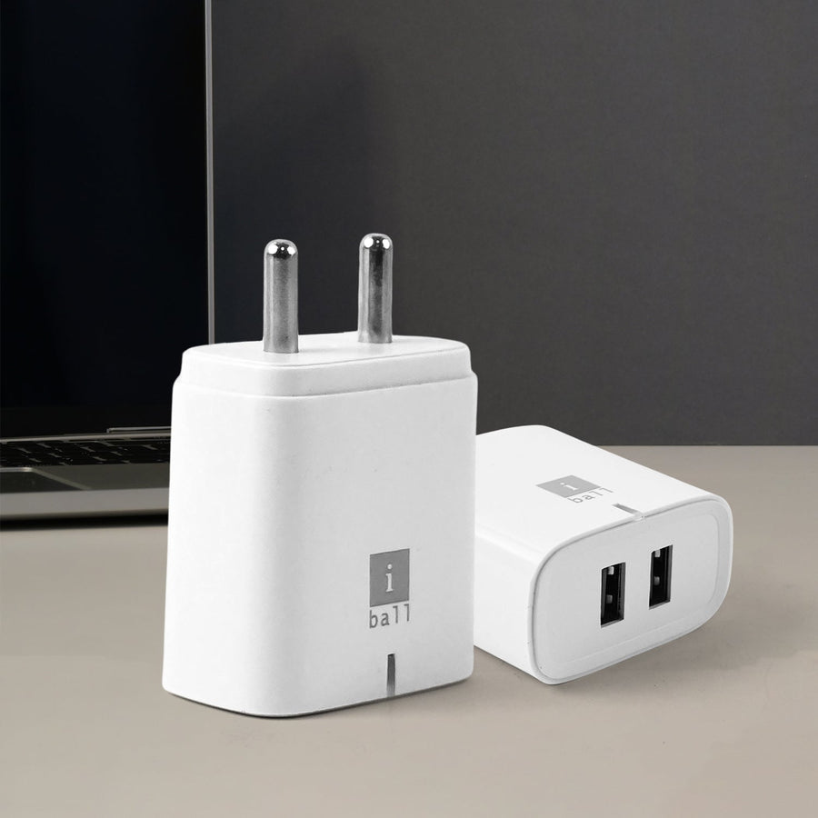 Dual USB Wall Charger 5V/3.1A – Fast & Compact Power Adapter