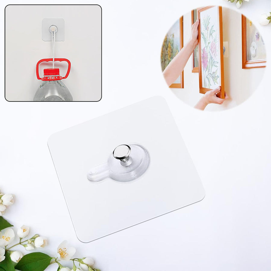 Adhesive Photo Frame Wall Hook – Strong, Damage-Free Hanging