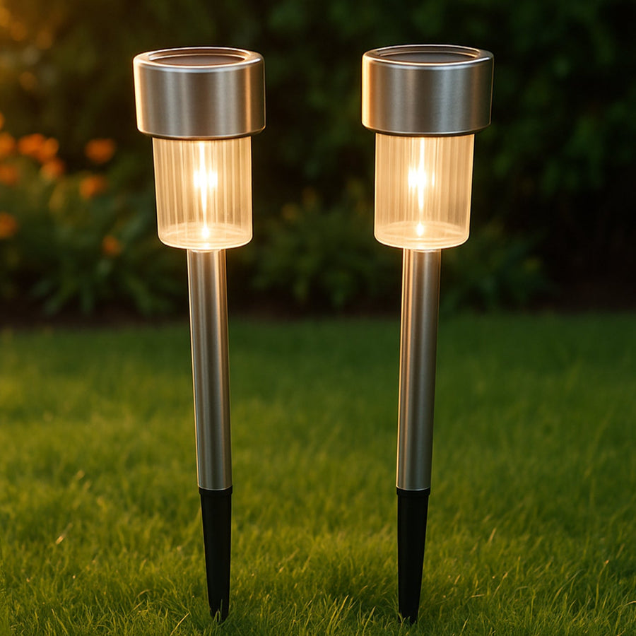 Solar Garden Pathway Lights – Durable Stainless Steel Outdoor LEDs