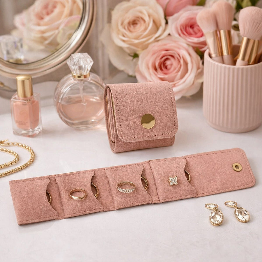 Jewellery Storage Pouch – Compact Foldable Travel Organizer