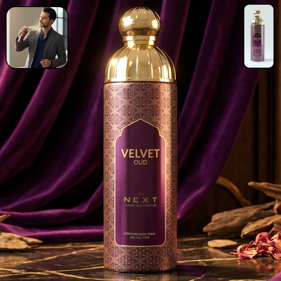 Next Velvet Oud Body Spray – Long Lasting Oud Fragrance for Men & Women