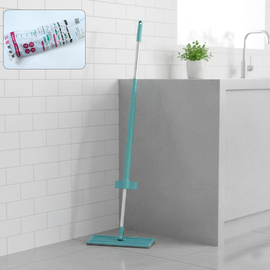 Flat Floor Cleaning Mop – Long Handle & Slim Rectangular Head