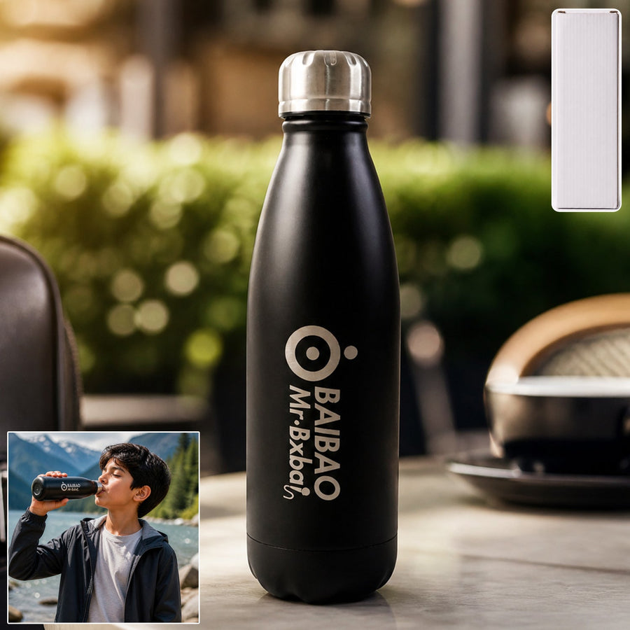 Stainless Steel Water Bottle – Insulated & Leakproof for Hot & Cold Drinks