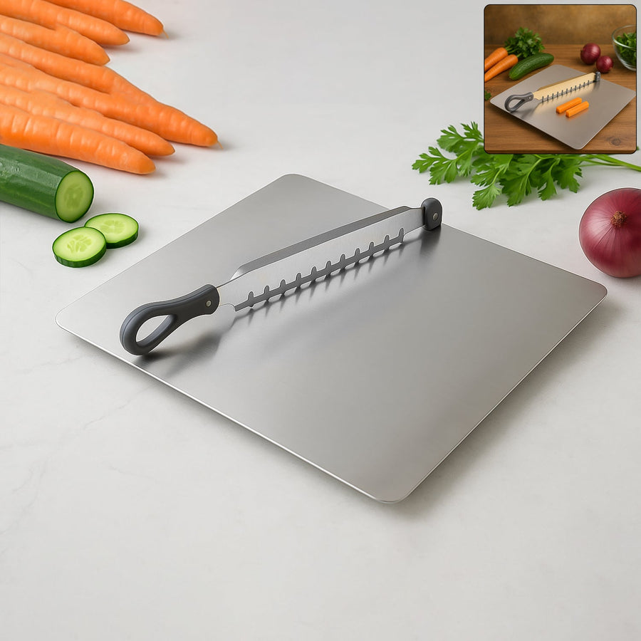 Vegetable Slicer Tool – Adjustable Stainless Steel Cutter for Uniform Slicing