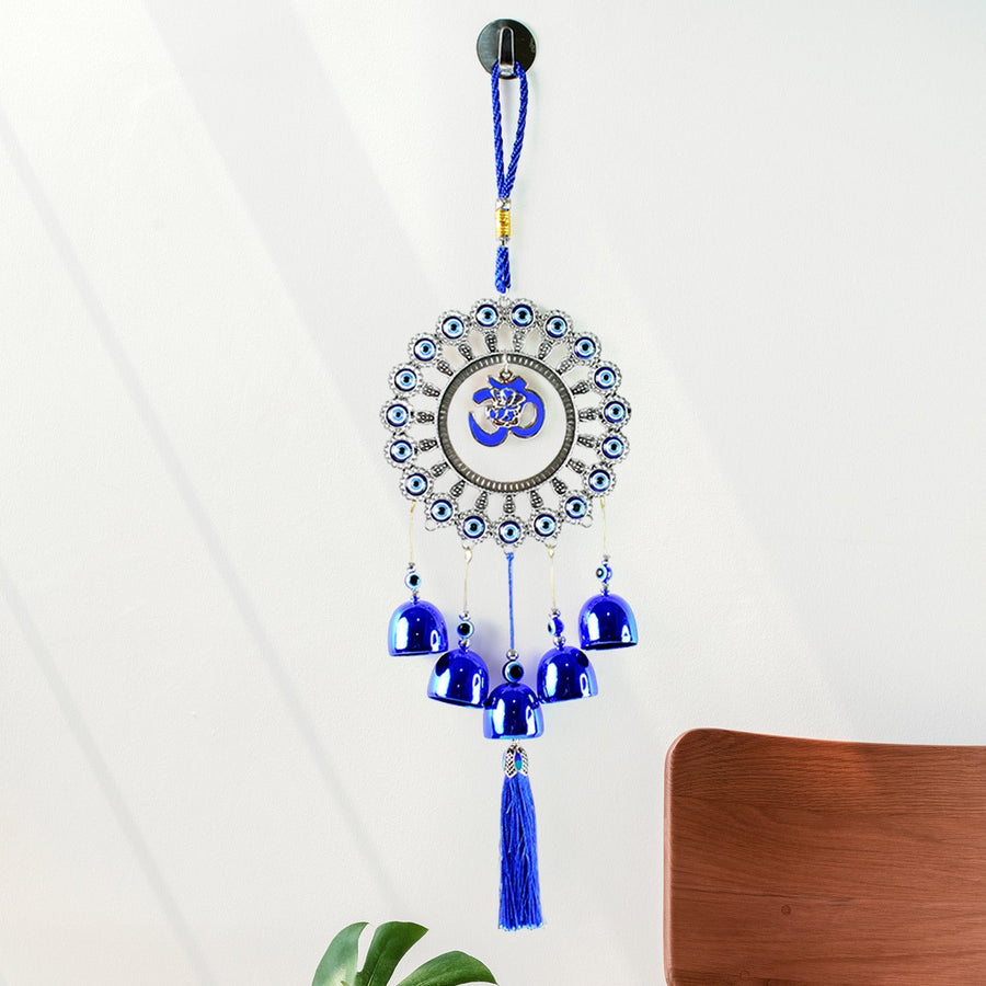 Om Evil Eye Wind Chime – Protective Spiritual Home Decor