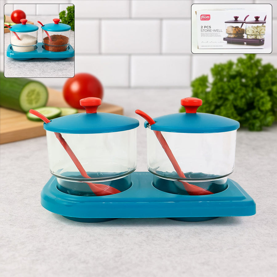 Multipurpose Spice Container Set – Durable & Compact Kitchen Storage