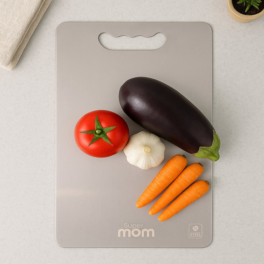 Stainless Steel Chopping Board – Durable 1.5mm Thick Cutting Surface