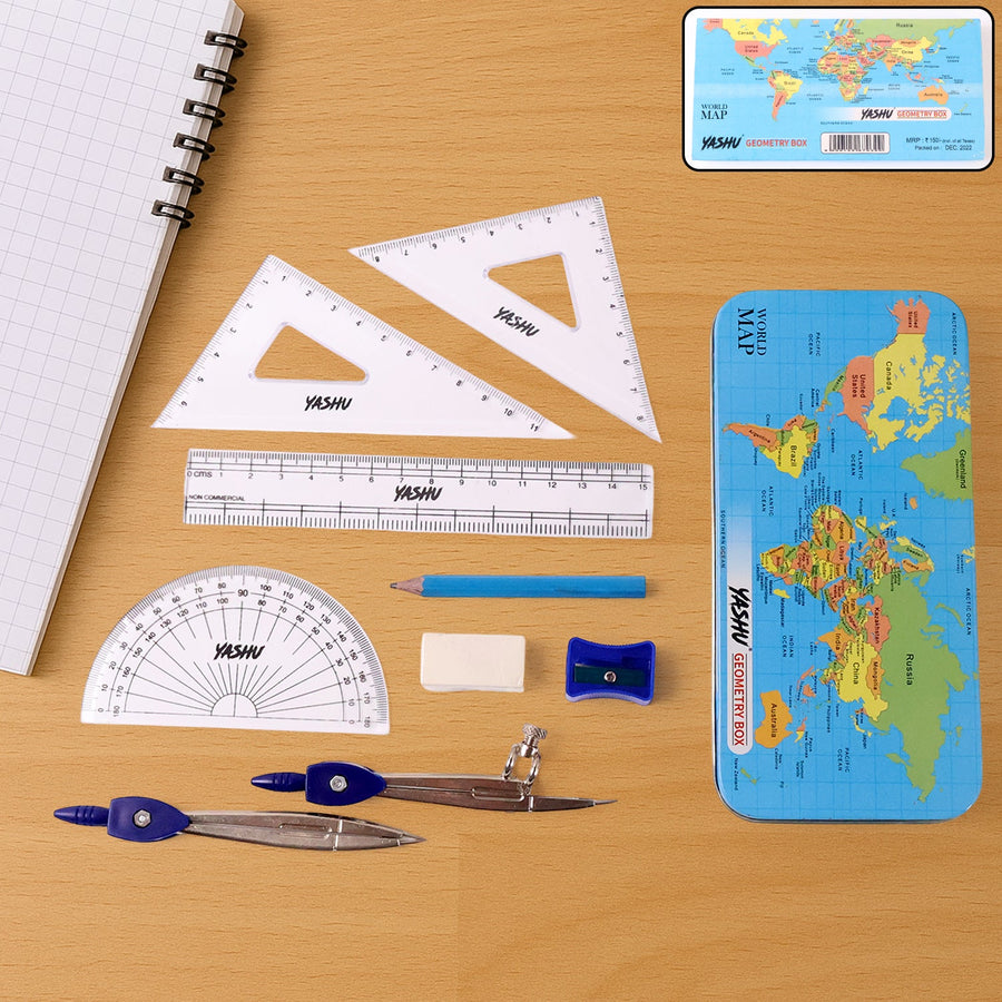 Geometry Box Set – Complete Maths Tool Kit with Compass