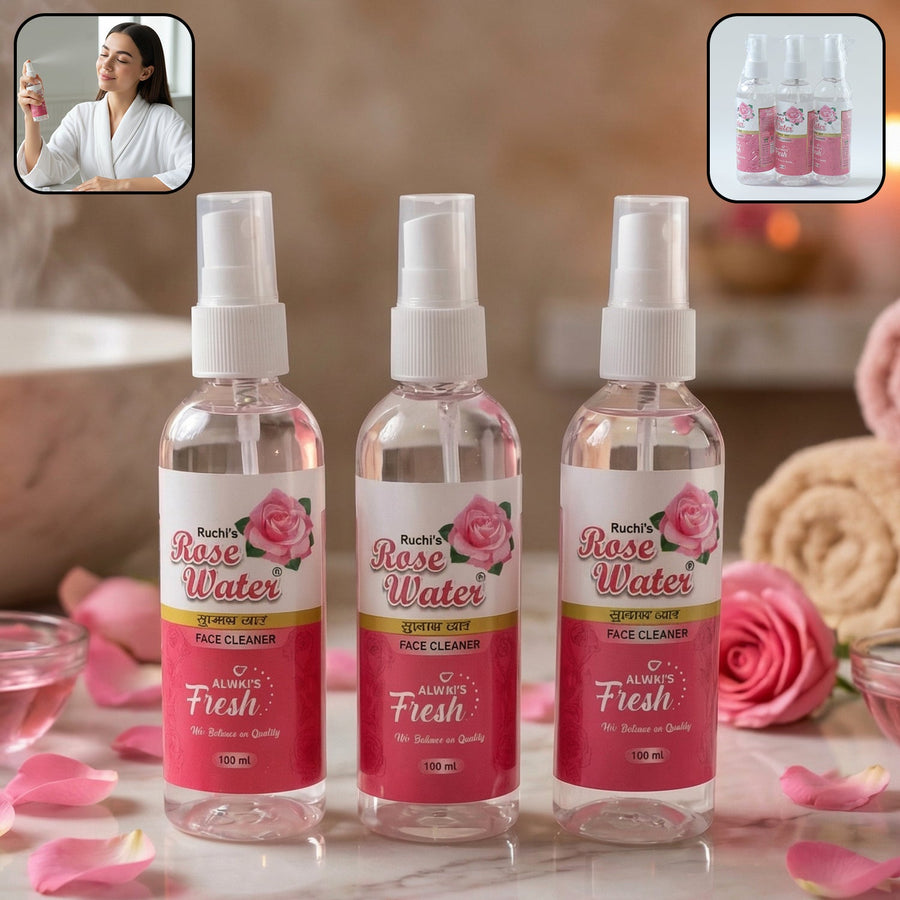 Rose Water Face Spray Set – Hydrating & Refreshing Skincare
