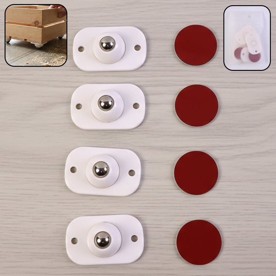 Furniture Moving Roller Mini Wheels – Heavy-Duty 4 Pc Set