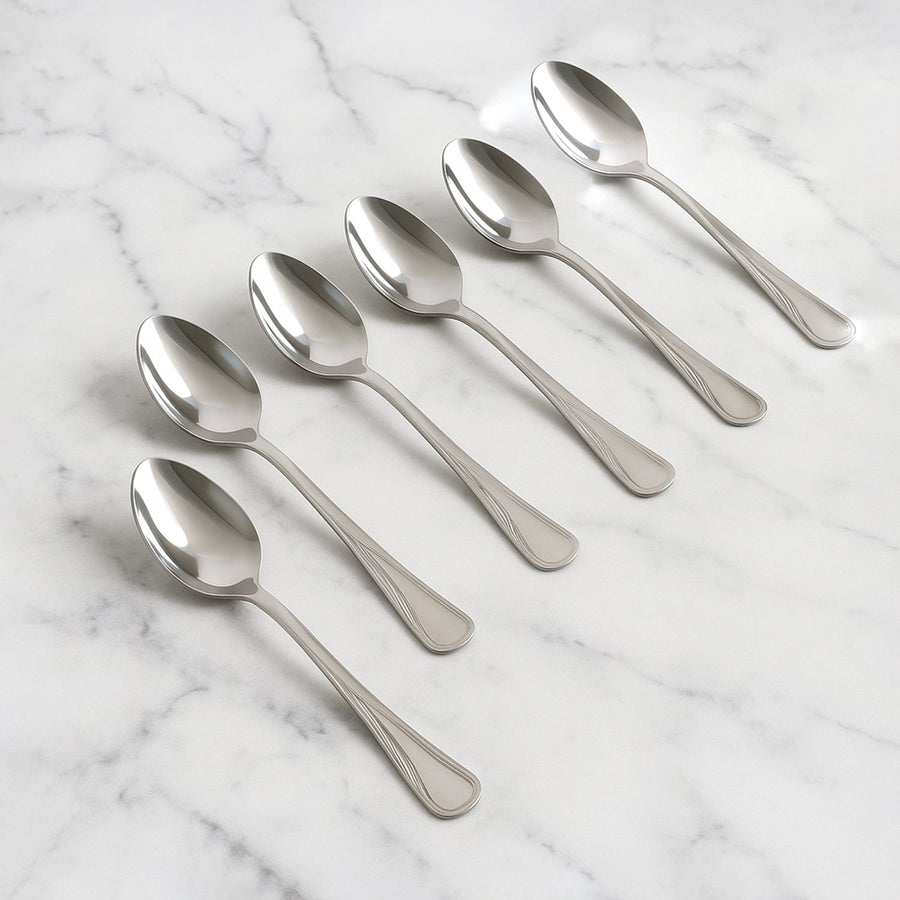 Stainless Steel Dining Spoons – Durable & Ergonomic 6-Piece Set