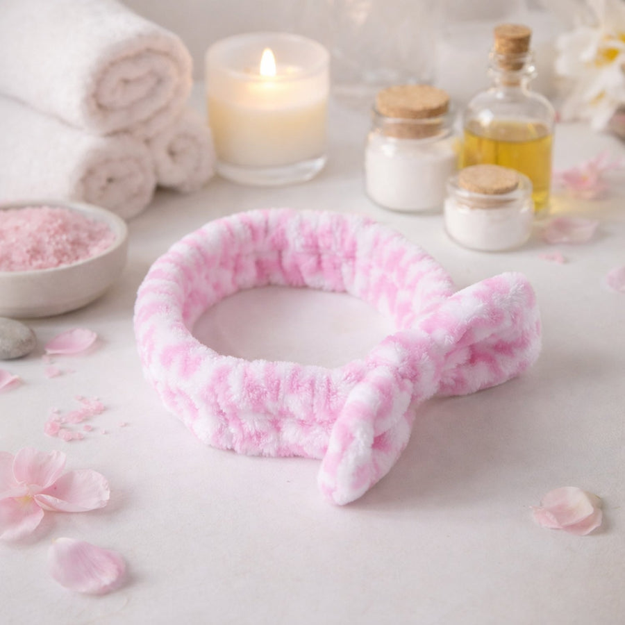 Soft Plush Spa Headband – Comfortable Stretchable Hair Band