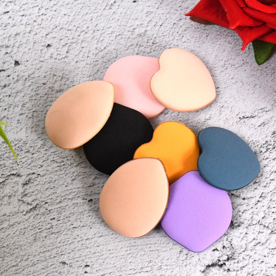 Mini Finger Makeup Powder Puff – Precise 8-Pcs Multicolor Set