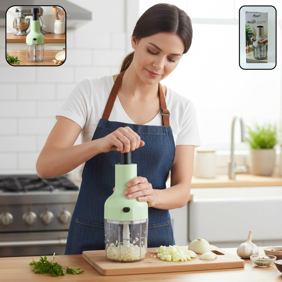 Manual Vegetable Chopper – 1100 ML Capacity for Quick Prep
