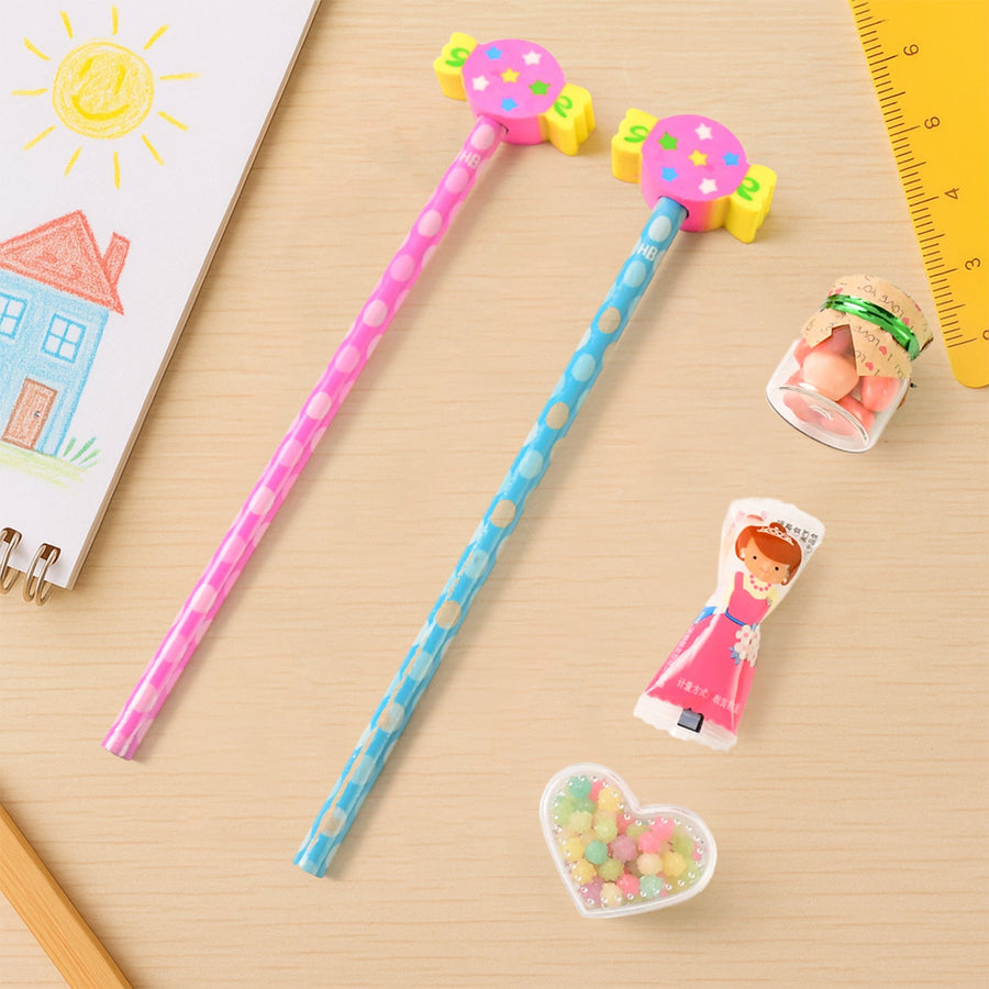 Candy-Themed Pencil Set – Fun Stationery Kit with Accessories