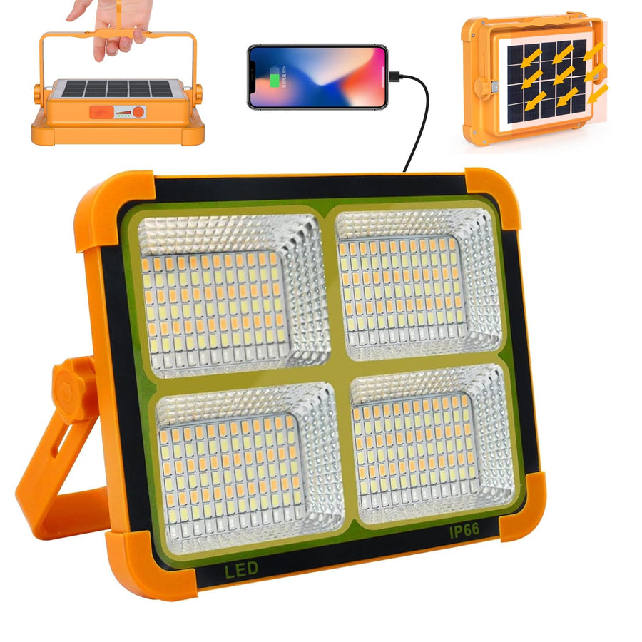 Solar LED Flood Light – High Brightness & Portable Power Bank
