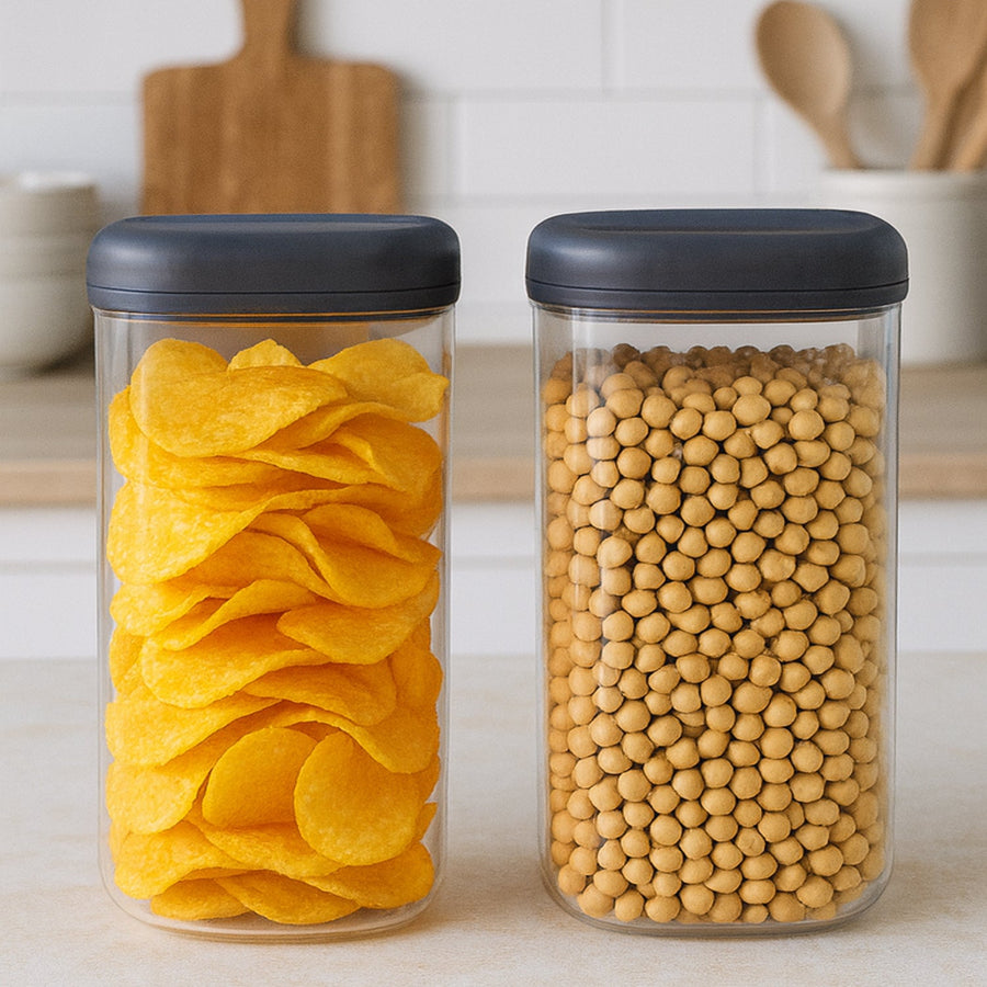 Airtight Kitchen Storage Containers – 2 Pc Set, 1500 ml Each