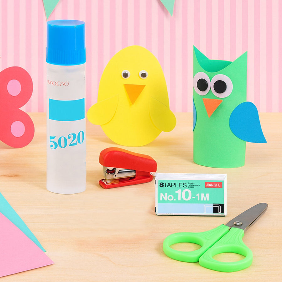 Kids Crafting and Stationery Set – Safe 4-Piece Creative Kit