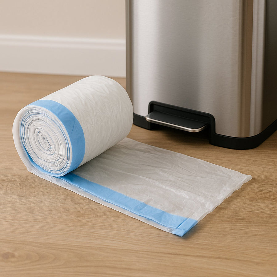 Garbage Bags 45x45 cm with Tie Handle – Leak-Proof & Durable