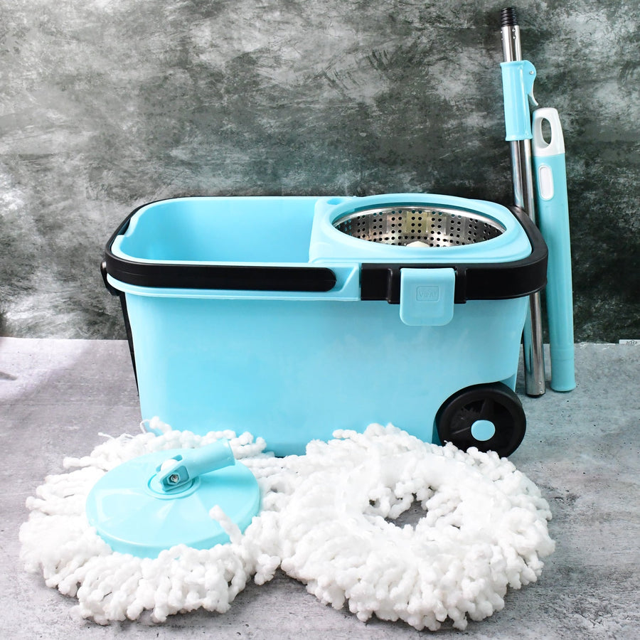 360° Spin Mop Set – Easy Floor Cleaning with Durable Wringer