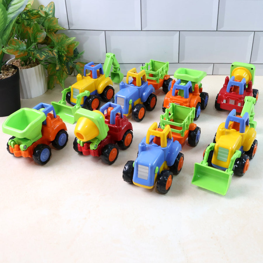 Construction Vehicle Toy Set – Durable 8-Pc Mini Trucks for Kids