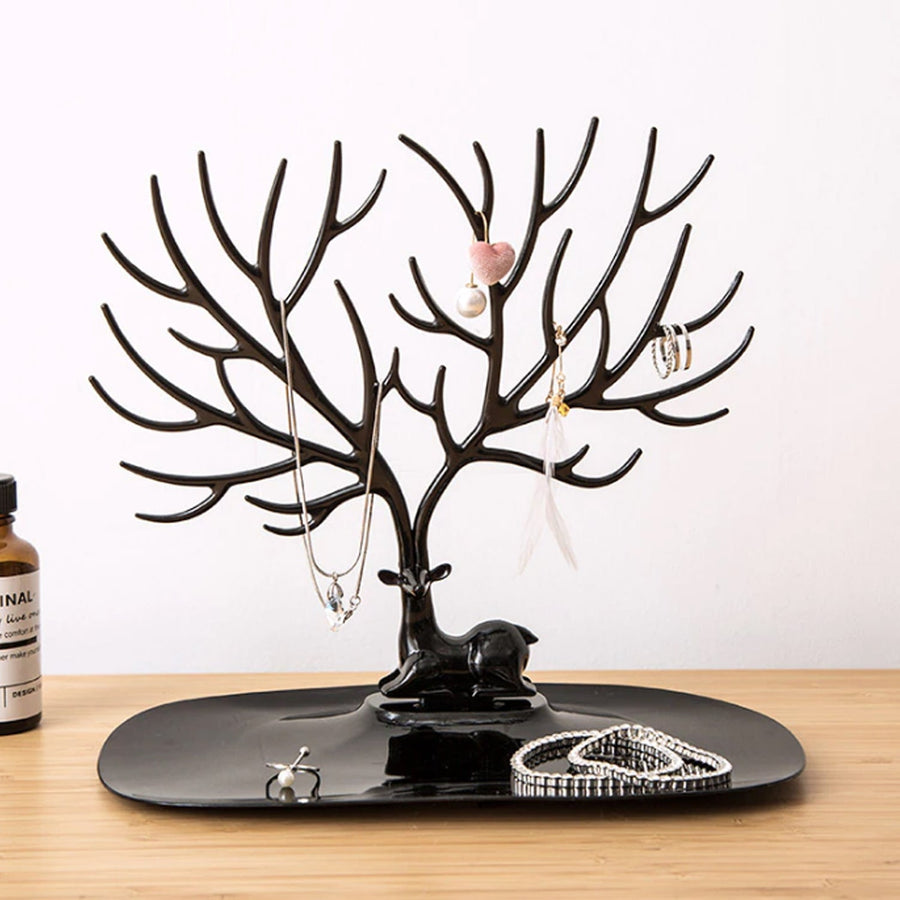 Deer Shaped Jewellery Holder – Elegant Antler Tree Organizer