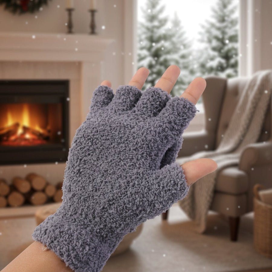 Winter Fingerless Gloves – Soft Warm Hand Protection for Men & Women