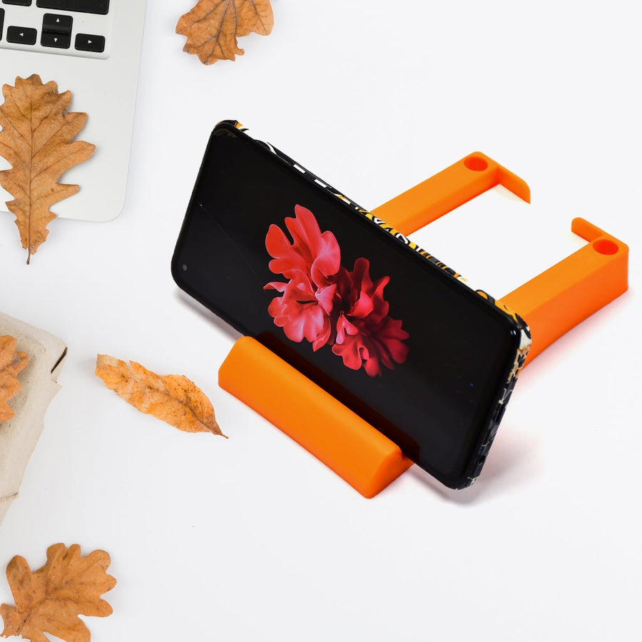 Plastic Business Card & Mobile Holder – Space-Saving Desk Organizer