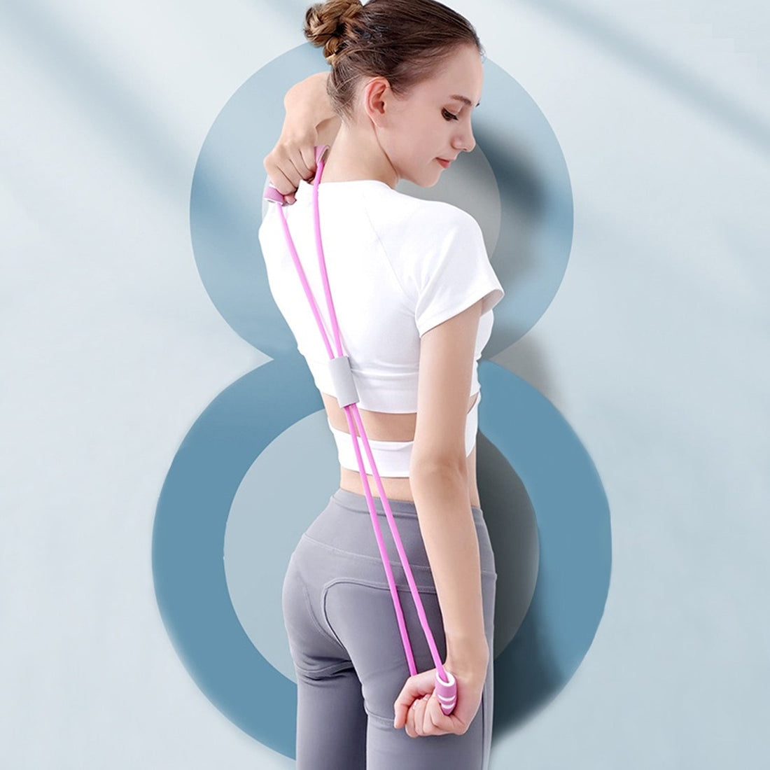 A multi-color resistance loop band for diverse exercise routines.