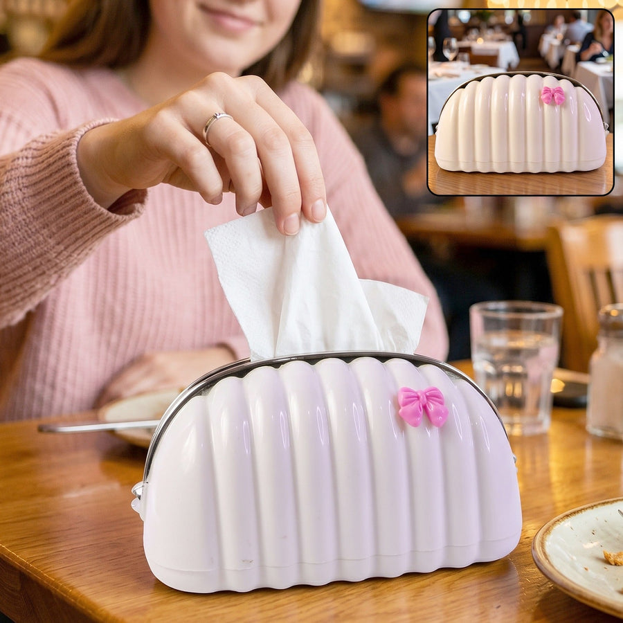 Shell Shape Tissue Dispenser – Elegant Decor for Home & Car