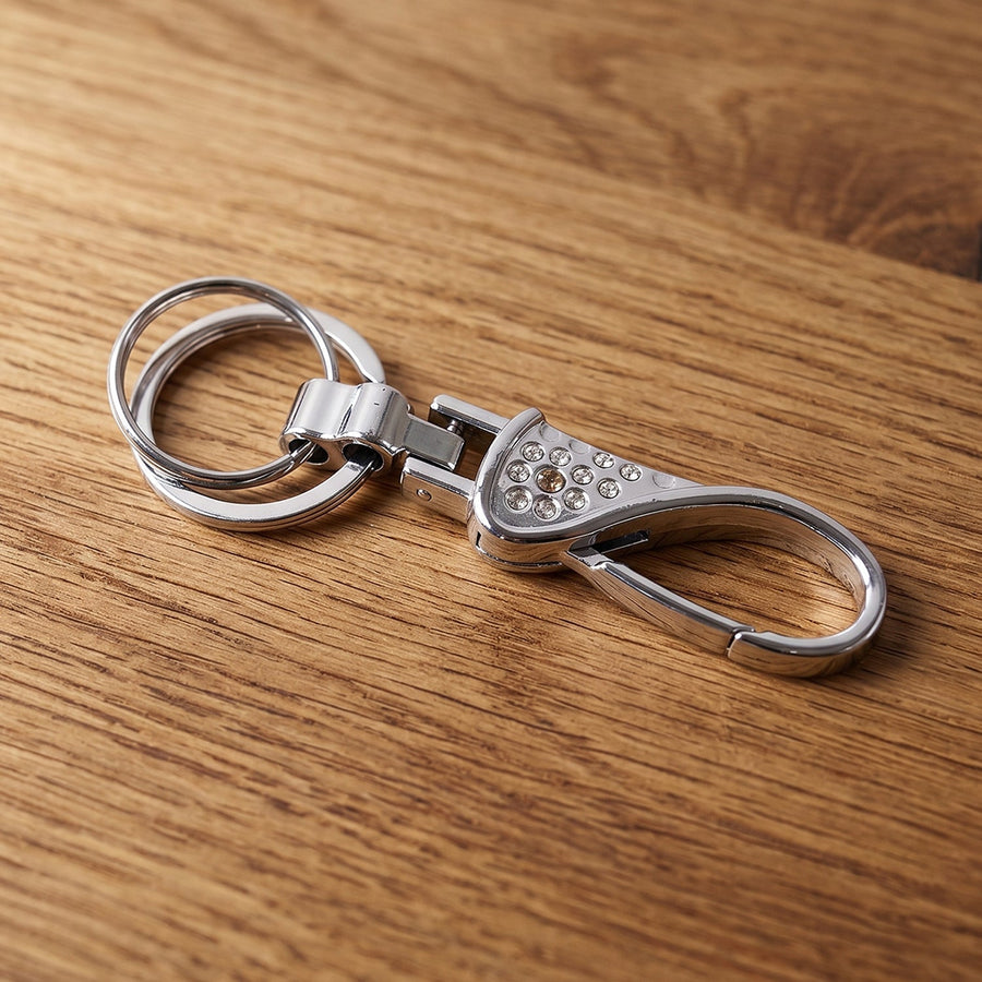 Heavy Duty Metal Key Holder – Durable with Swivel Hook for Everyday Use