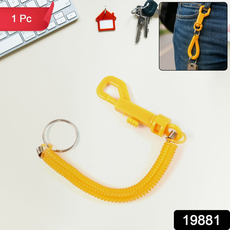 Retractable Keychain – Durable Coiled Key Holder with Carabiner