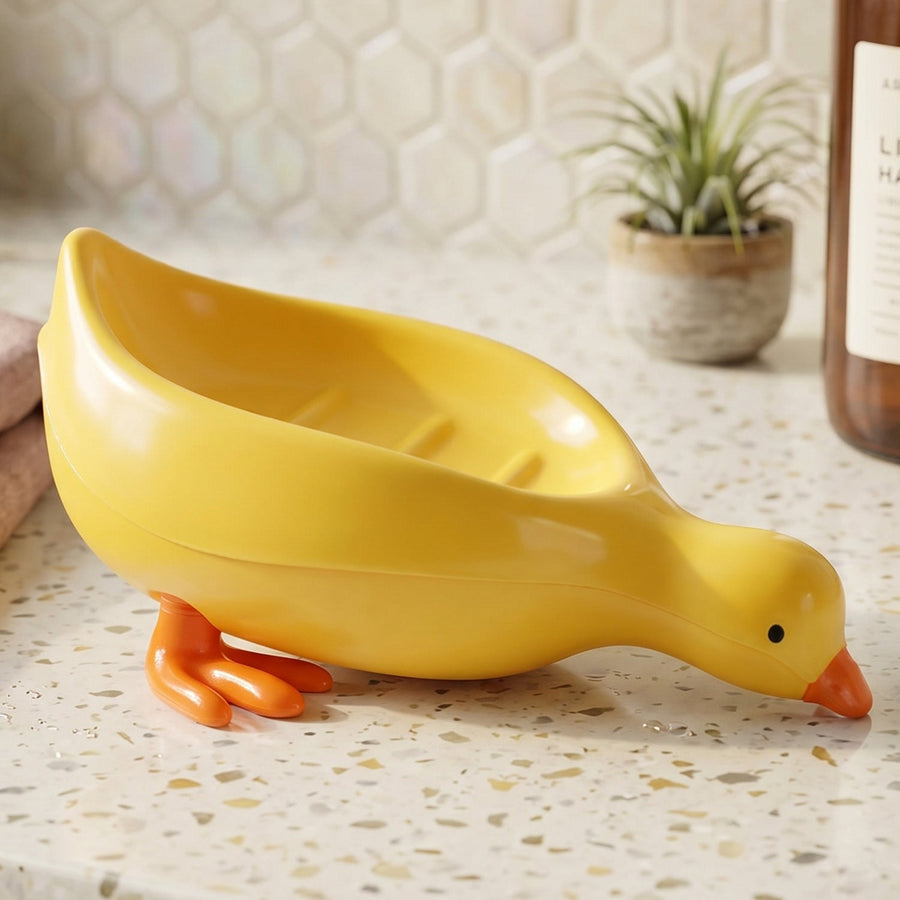 Kids Duck-Shaped Soap Holder – Fun & Waterproof Bathroom Accessory