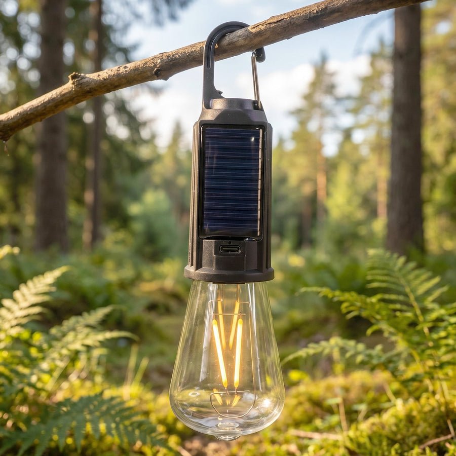 Solar Rechargeable Camping Lamp – Eco-Friendly & Portable Lighting