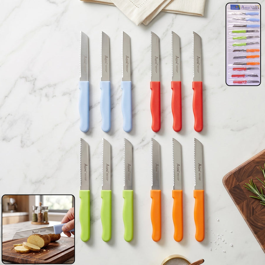 Kitchen Knife Set – Sharp, Durable & Colour-Coded for Daily Use