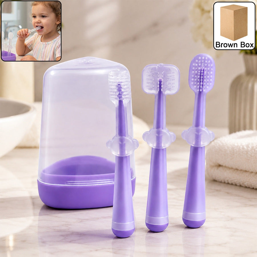 Soft Baby Toothbrush Set – Gentle on Gums, Easy to Use for Toddlers