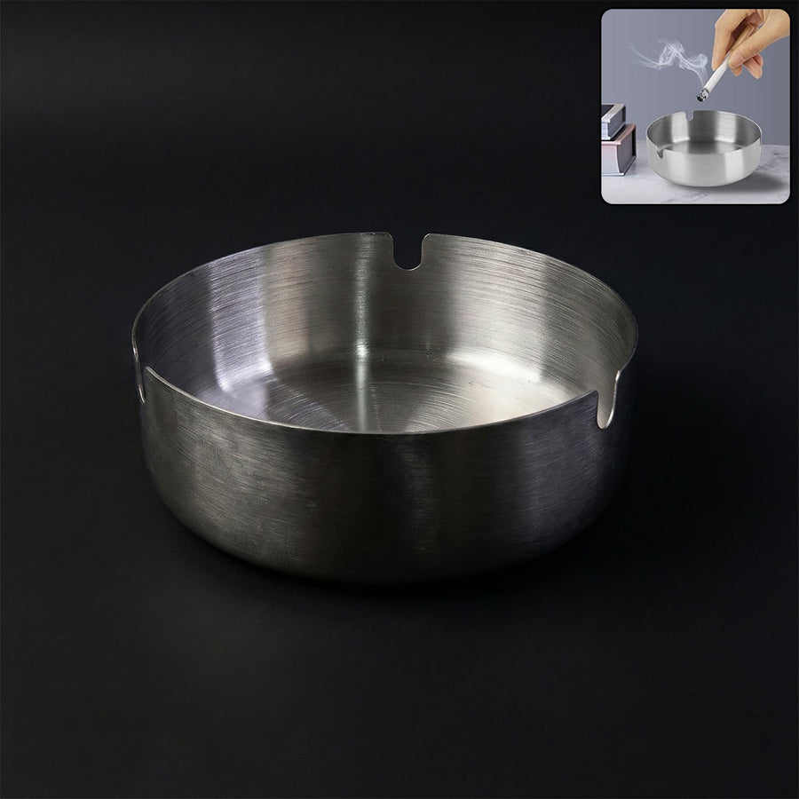 Round Tabletop Cigarette Ashtray – Multi Rest Slots & Stable Base