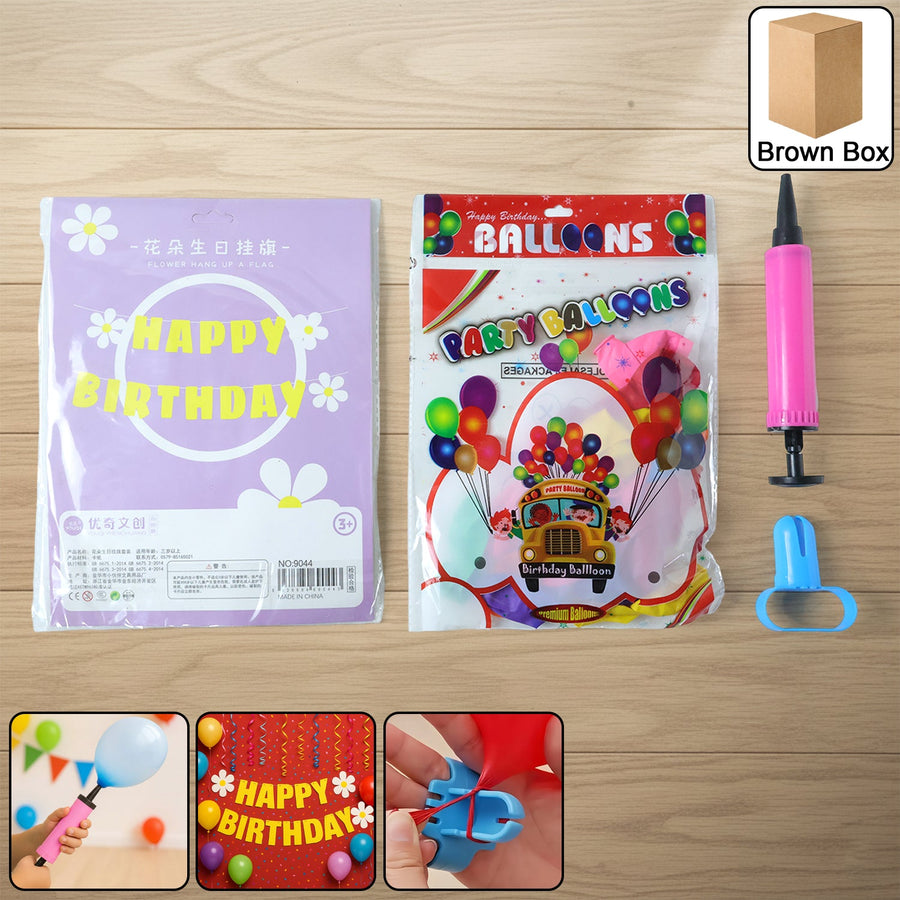 Happy Birthday Decoration Set – Complete Party Combo Kit