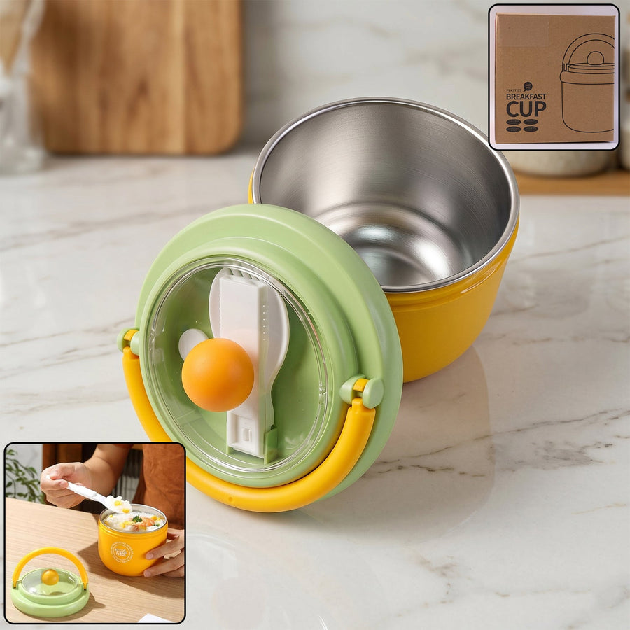 Leak-Proof Stainless Steel Lunch Box – Secure & Durable Design